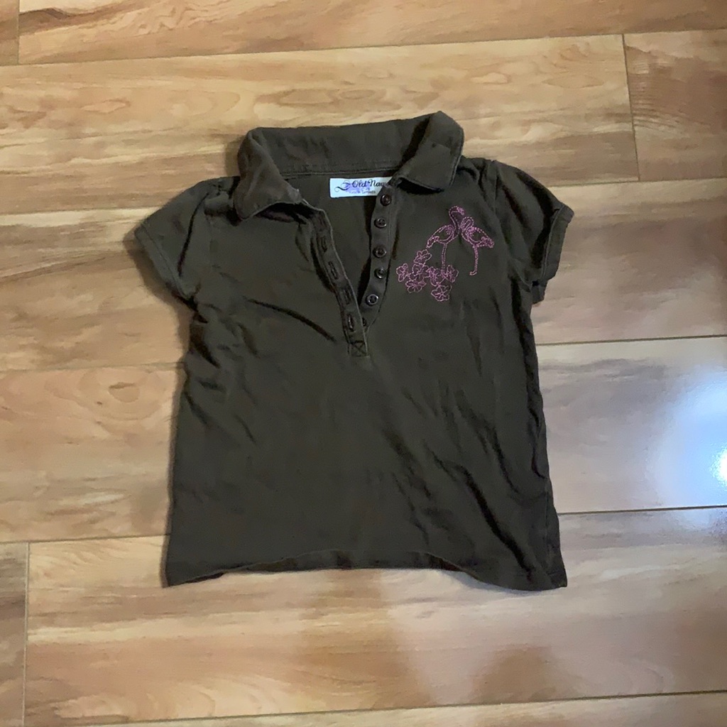 Brown Collared Tee